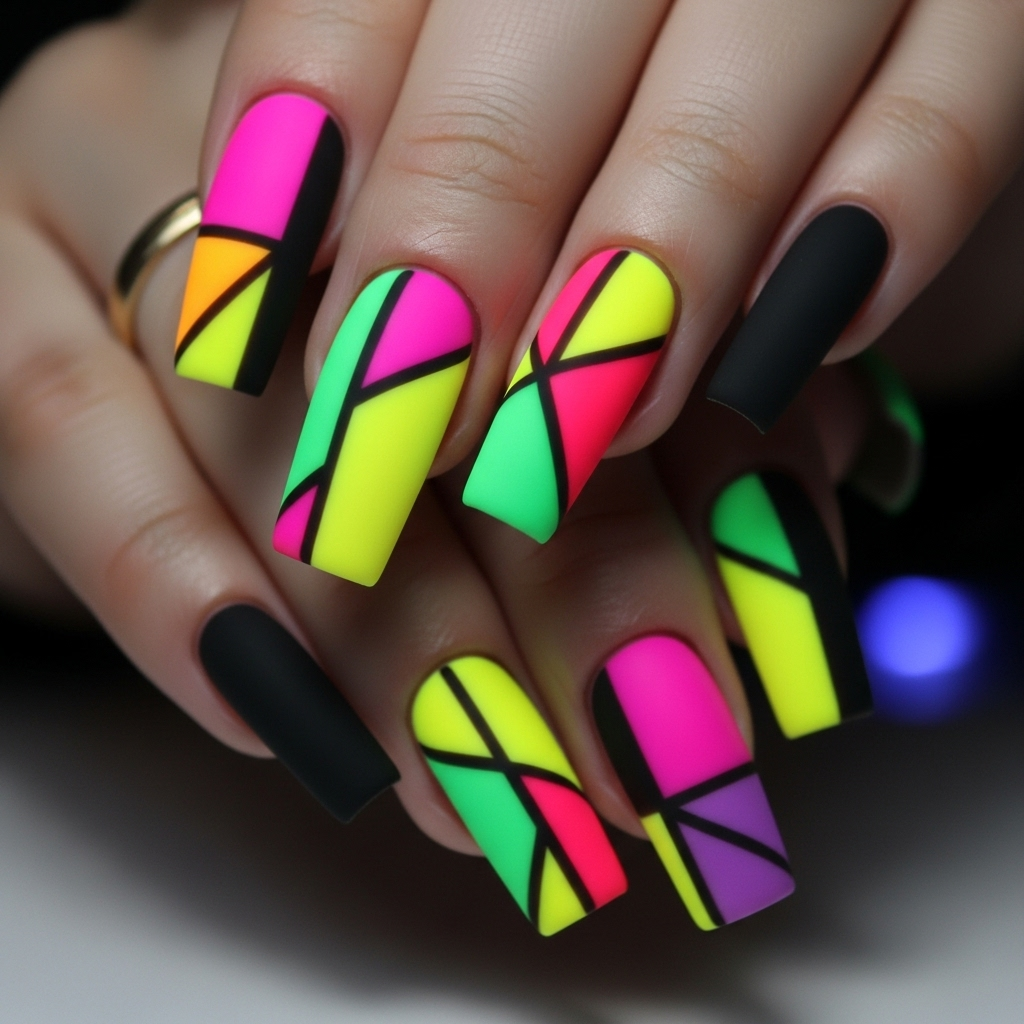 AI Generated Nail Art Design