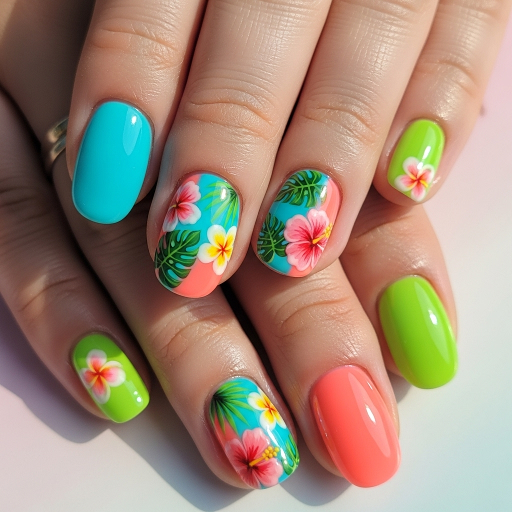 AI Generated Nail Art Design