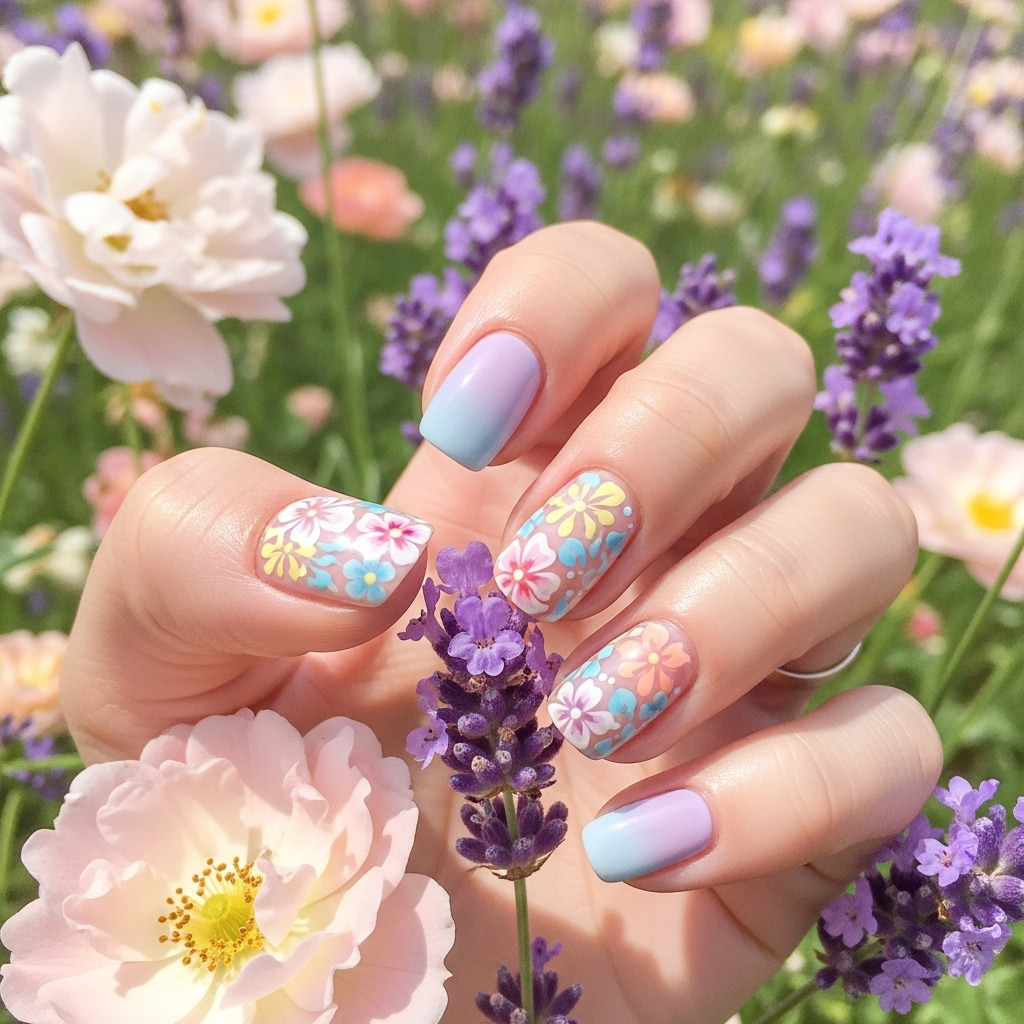 AI Generated Nail Art Design